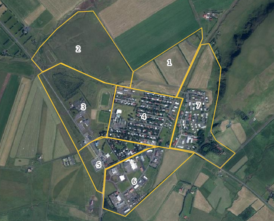 Svæðin sjö á Hvolsvelli