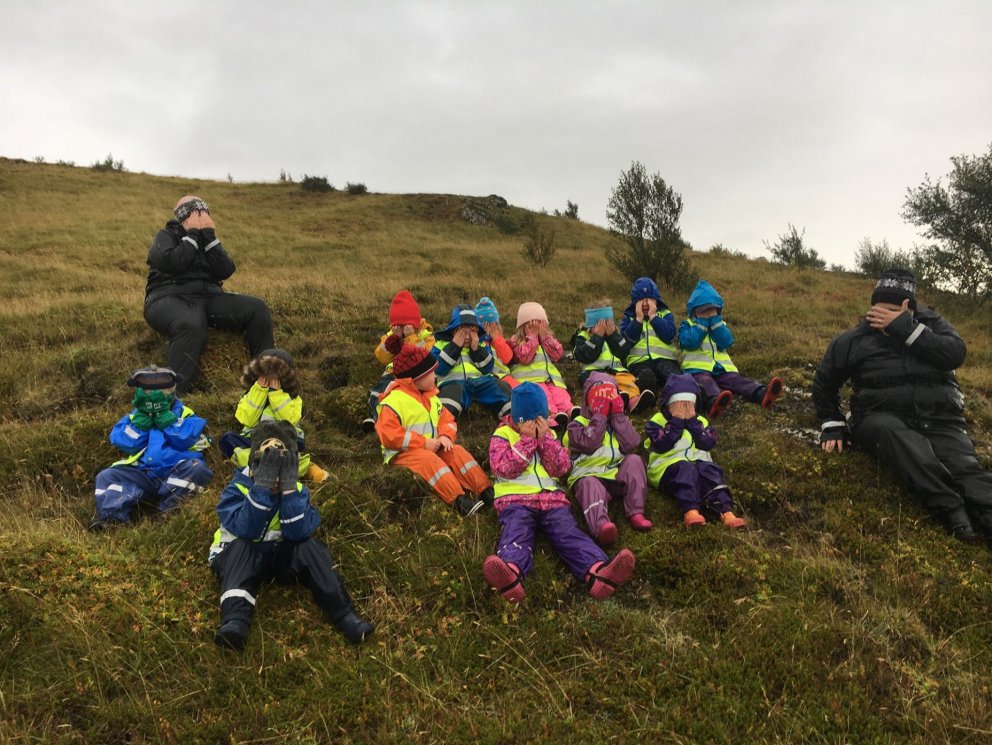 Leikskólinn Örk í skrúðgöngu