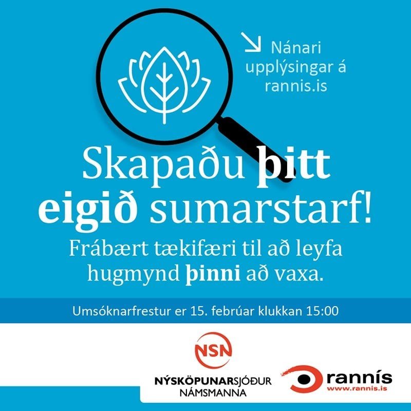 Skapaðu þitt eigið sumarstarf í samstarfi við Rangárþing eystra