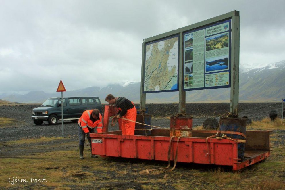 Nýtt skiltaútskot við Þórólfsfell