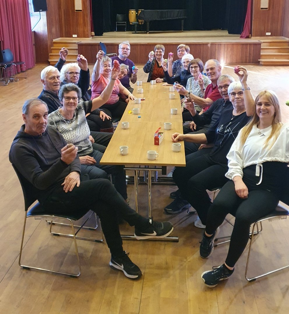 Páskagleði á íþróttaæfingu 60+