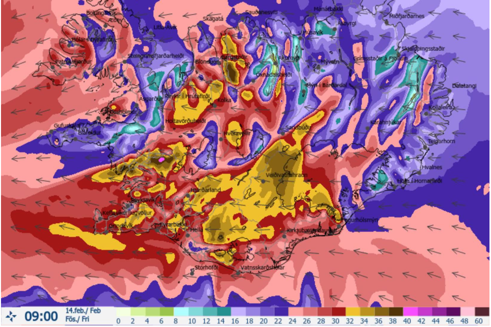 Leikskóla- og grunnskólahald fellur niður á morgun 14. febrúar