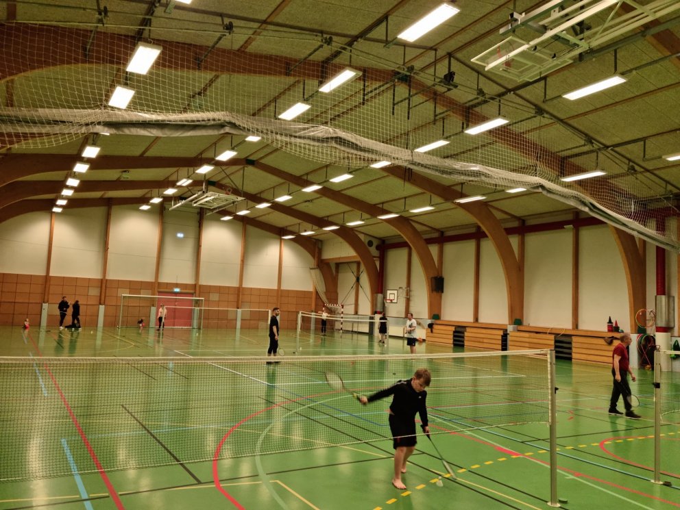 Fjör í Íþróttahúsinu á sunnudagsmorgnum