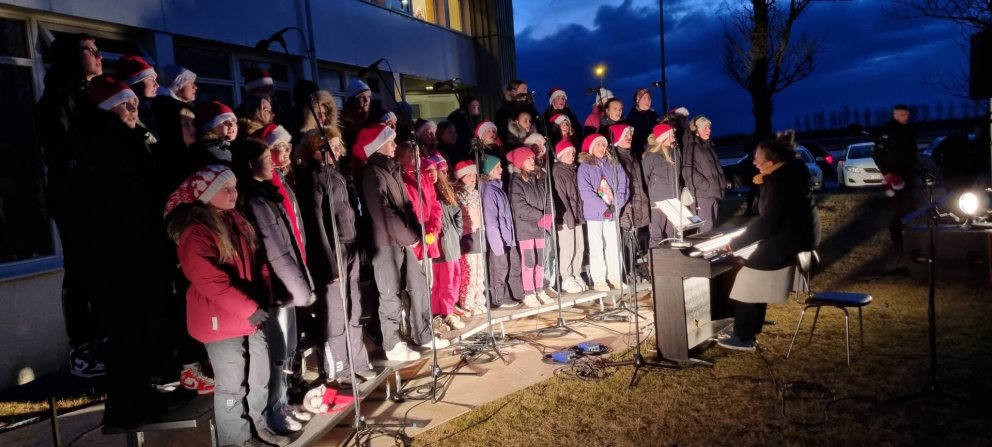 Jólagleði i miðbæ Hvolsvallar