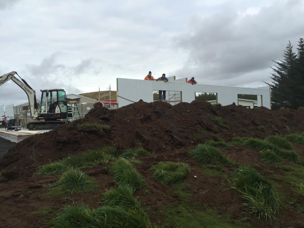 Nýtt parhús rís við Sólbakka á Hvolsvelli