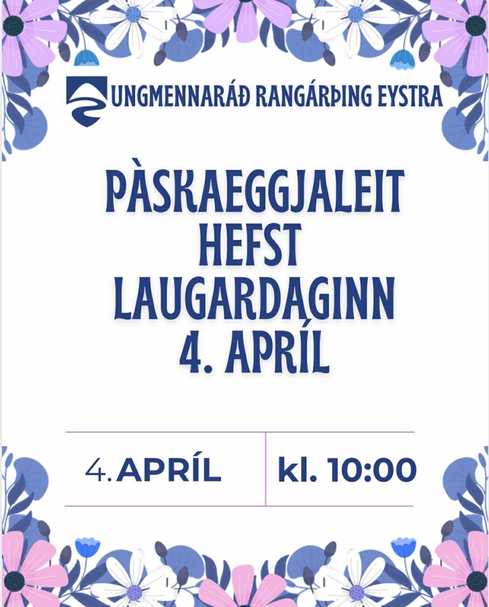 Páskaeggjaleit ungmennaráðs á laugardaginn