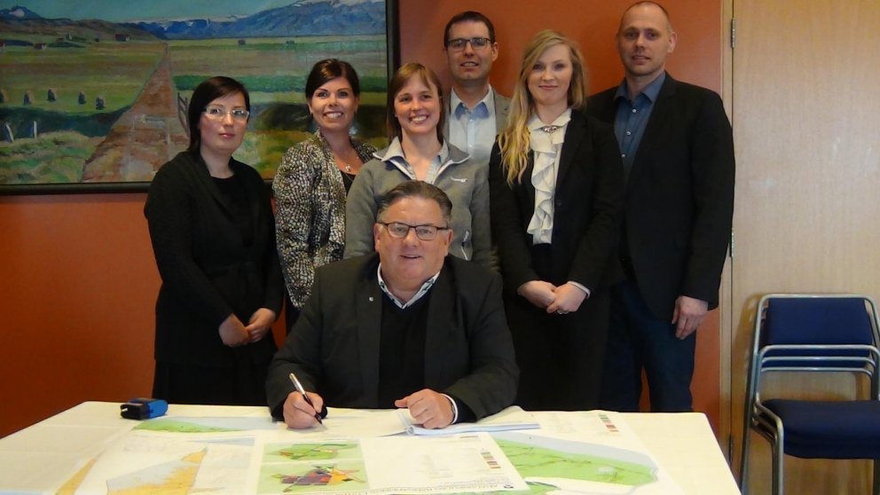 Á 200. fundi sveitarstjórnar Rangárþings eystra var nýtt aðalskipulag undirritað