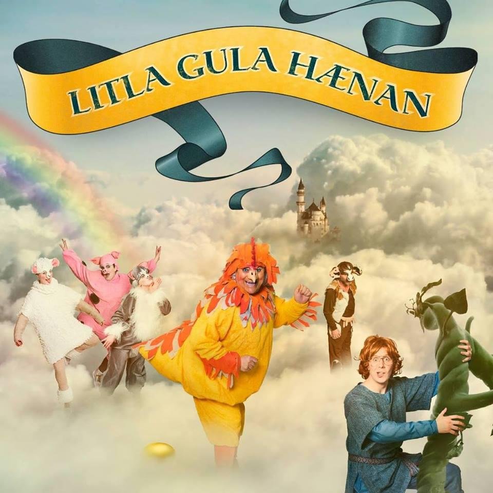 Litla gula hænan á Gamla róló í dag