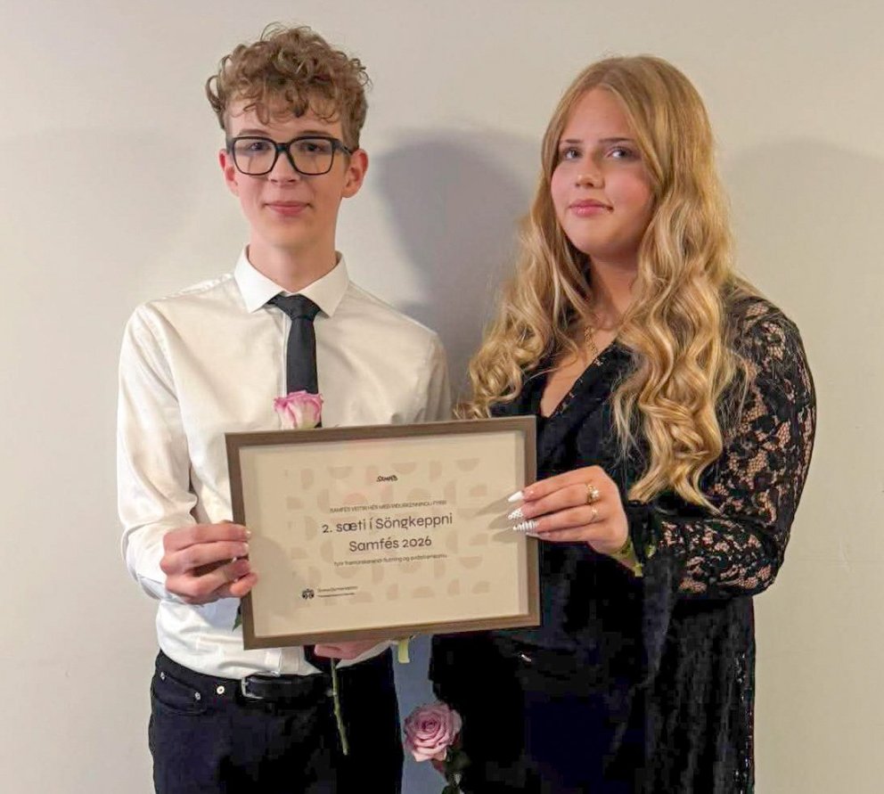 Þórdís Anna Freysteinsdóttir og Steingrímur Ari Helgason í öðru sæti í Söngkeppni Samfés