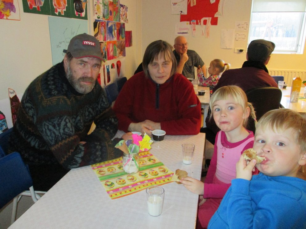 Ömmu og afa kaffi í leikskólanum Örk