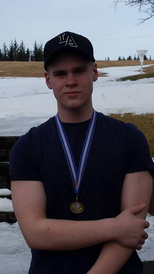 Sindri Ingvarsson sigraði í kúluvarpi