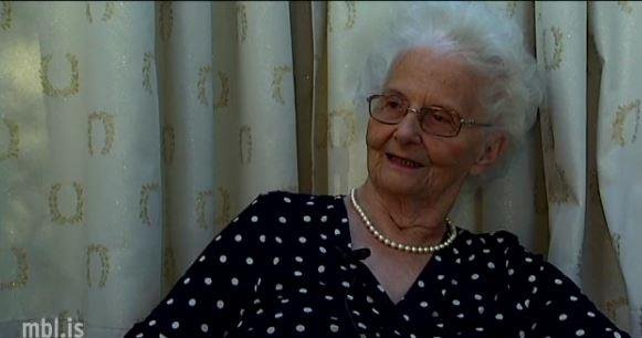 Margrét Ísleifsdóttir hefur búið við Hvolsveg í 71 ár