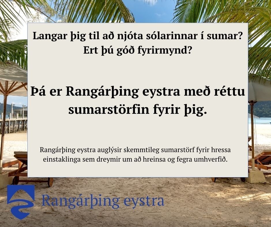 Sumarstörf í Rangárþingi eystra