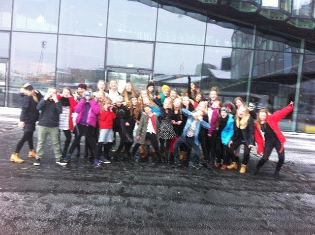 Barnakórinn söng í Ráðhúsi Reykjavíkur