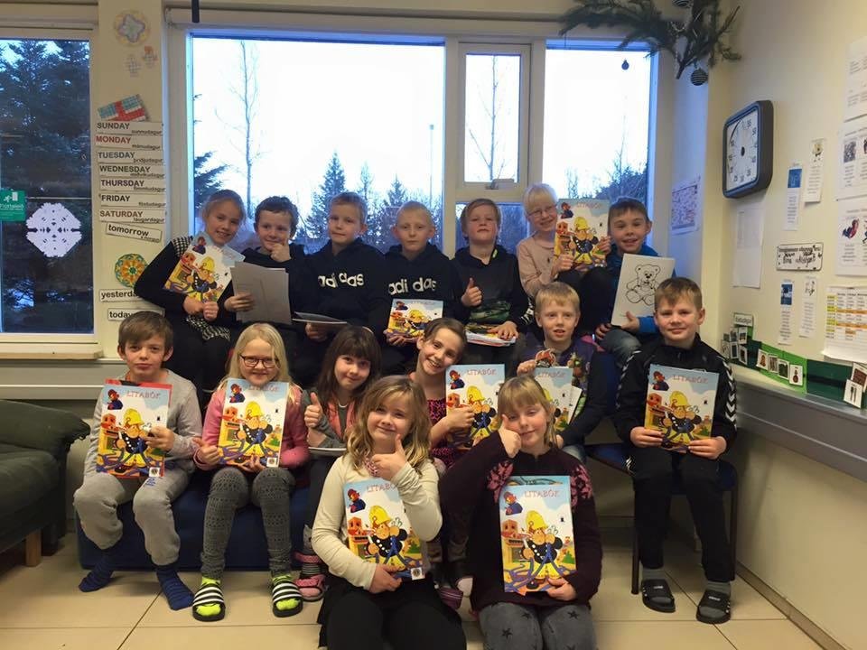 Nemendur heimsækja slökkviliðsstöðina á Hvolsvelli