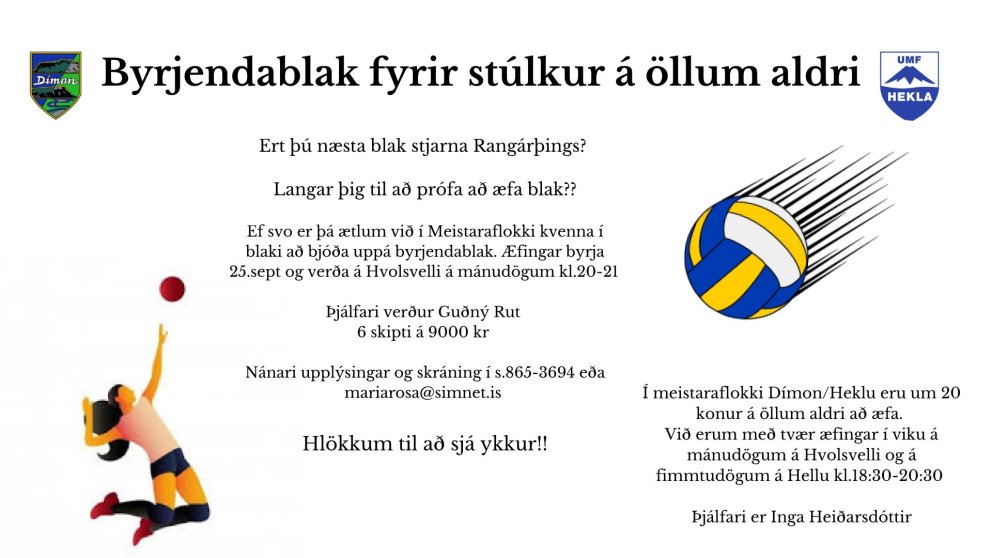 Byrjendablak fyrir stúlkur á öllum aldri