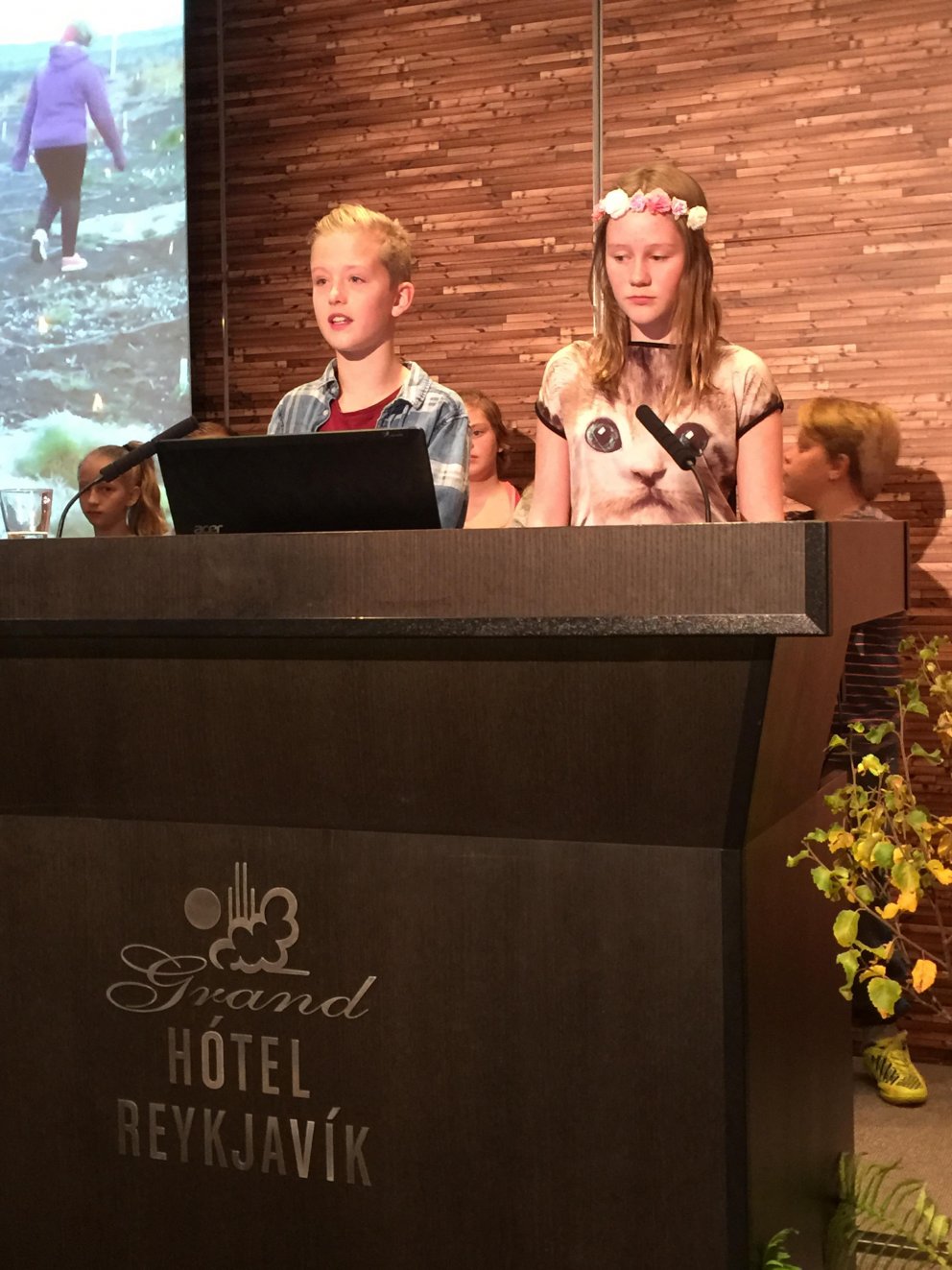 Hvolsskóli með erindi á Umhverfisþinginu í dag