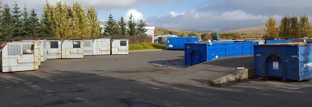 Gámavelli breytt í grenndarstöð