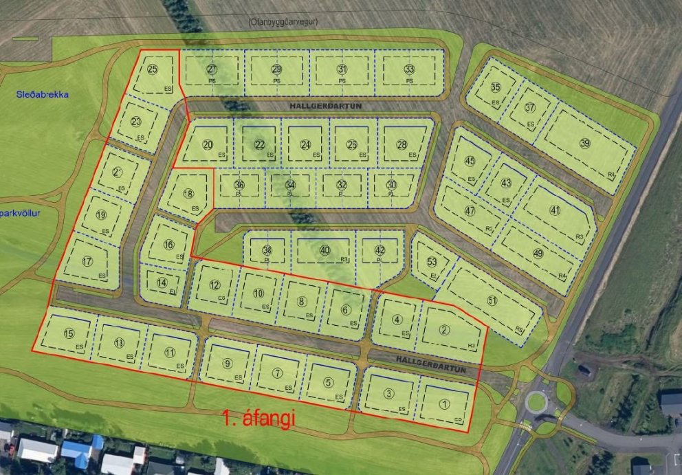 Lausar lóðir til úthlutunar í Rangárþingi eystra