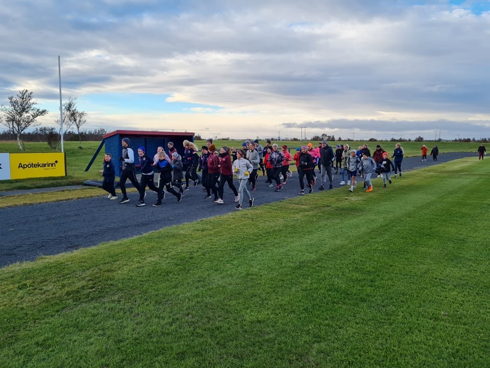 Góður fjöldi á æfingu og fyrirlestri um hlaup