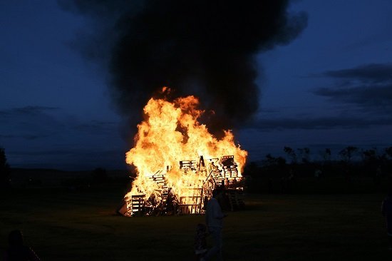 Áramótabrenna á Hvolsvelli