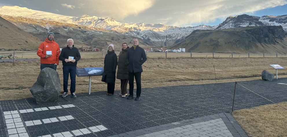 Katla jarðvangur verðlaunaður fyrir útsýnisstíg við Eyjafjallajökul