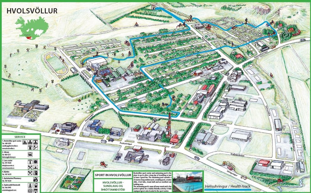Uppfærsla á borðkorti fyrir Rangárþing eystra og Hvolsvöll