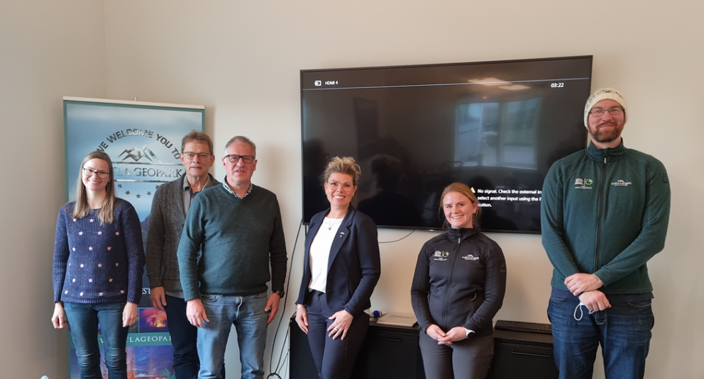 Úttektaraðilar í heimsókn hjá Kötlu jarðvangi