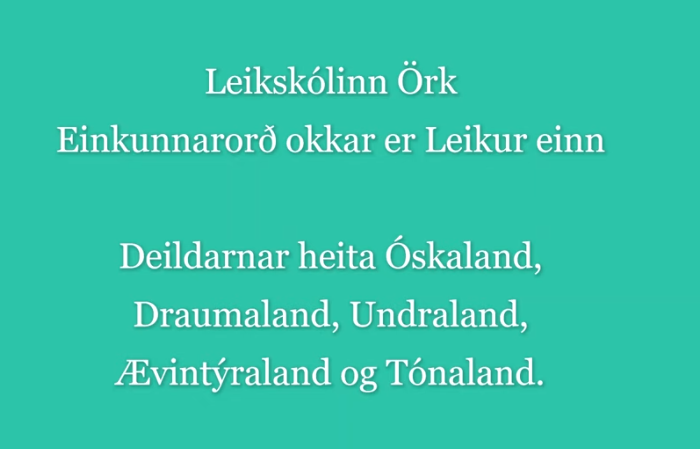 Kynningarmyndband í tilefni af Degi leikskólans 6. febrúar