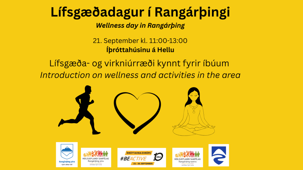 Lífsgæðadagur 21. september og íþróttavika #BEACTIVE