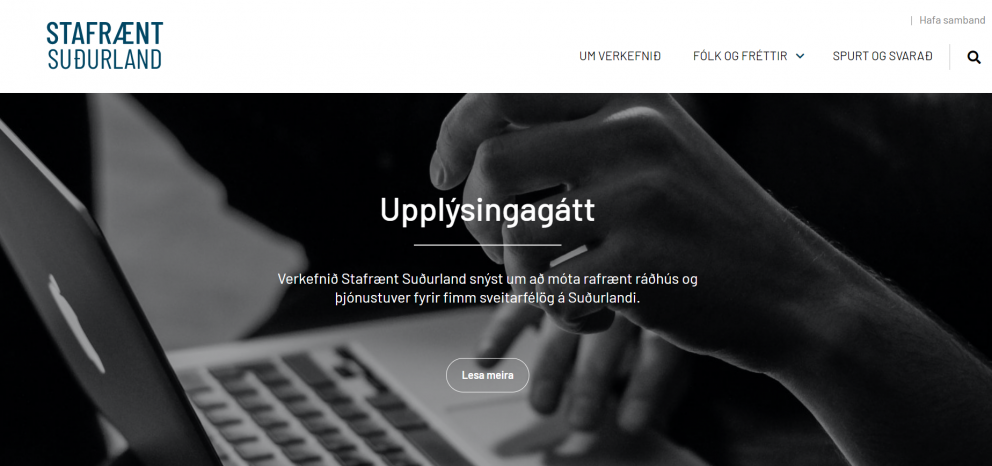 Nýr upplýsingavefur um verkefnið Stafrænt Suðurland