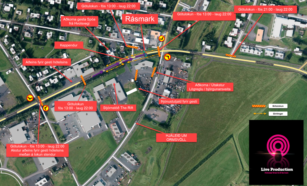 Götulokanir í tengslum við RIFT