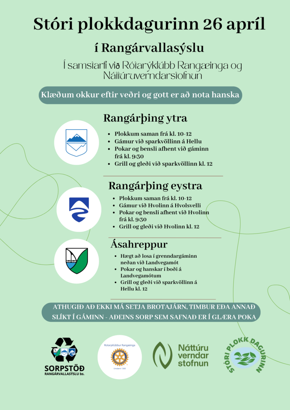 Stóri plokkdagurinn í Rangárþingi eystra