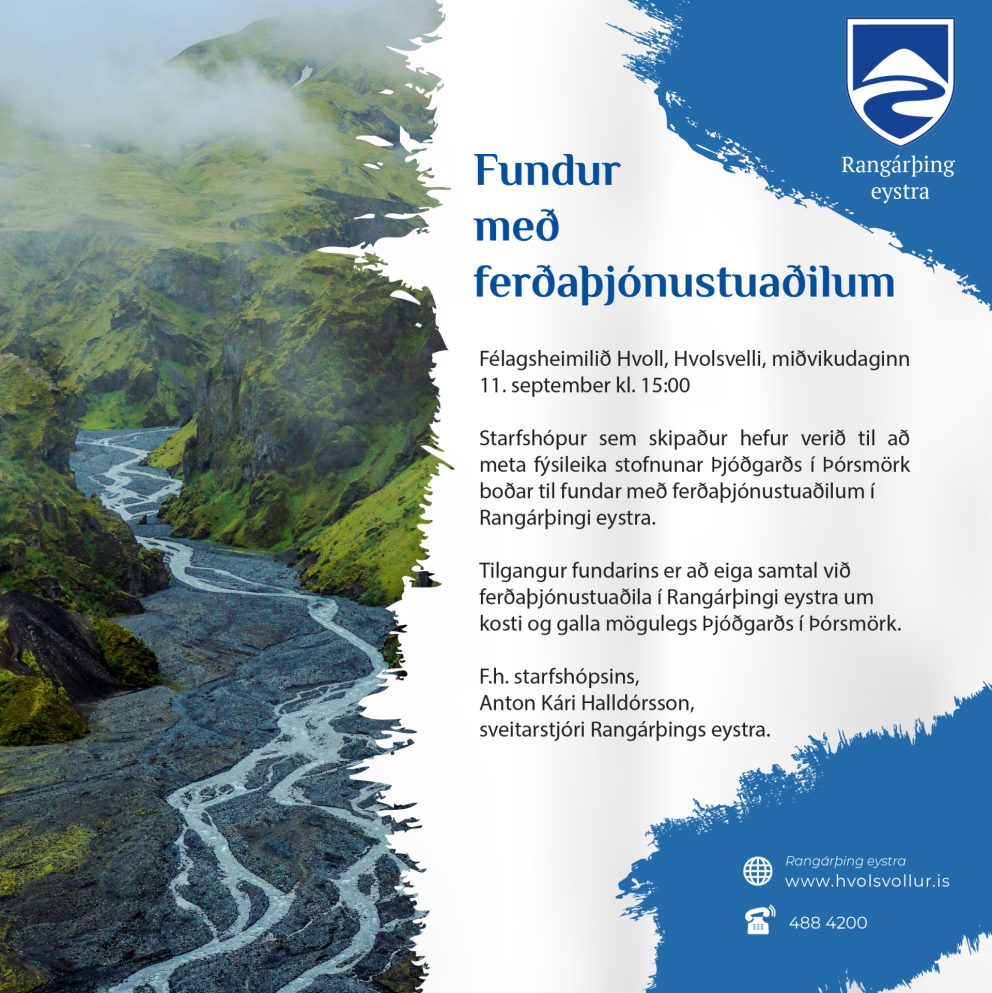 Fundur með ferðaþjónustuaðilum