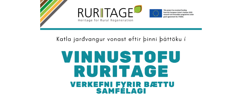 Katla jarðvangur vonast eftir þinni þátttöku í Vinnustofu Ruritage - verkefni fyrir bættu samfélagi